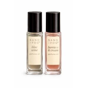 Sand + Fog Perfume Oil Set Lilac Wine Berries & Cream Rollerball New